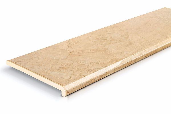 Светло-бежевое подоконник под мрамор